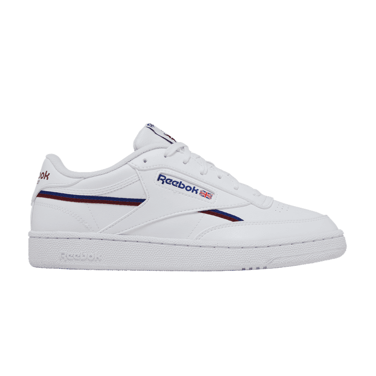 Reebok Club C 85 Vegan 'White Classic Burgundy' Footwear White/Classic Cobalt/Classic Burgundy
