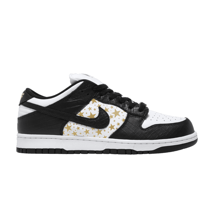 Supreme x Nike Dunk Low OG SB QS 'Black' White/Metallic Gold/Black