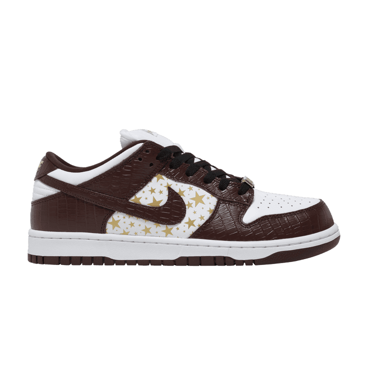 Supreme x Nike Dunk Low OG SB QS 'Barkroot Brown' White/Metallic Gold/Barkroot Brown