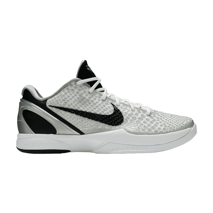 Nike Zoom Kobe 6 TB 'White Black' White/Black/Neutral Grey/Metallic Silver