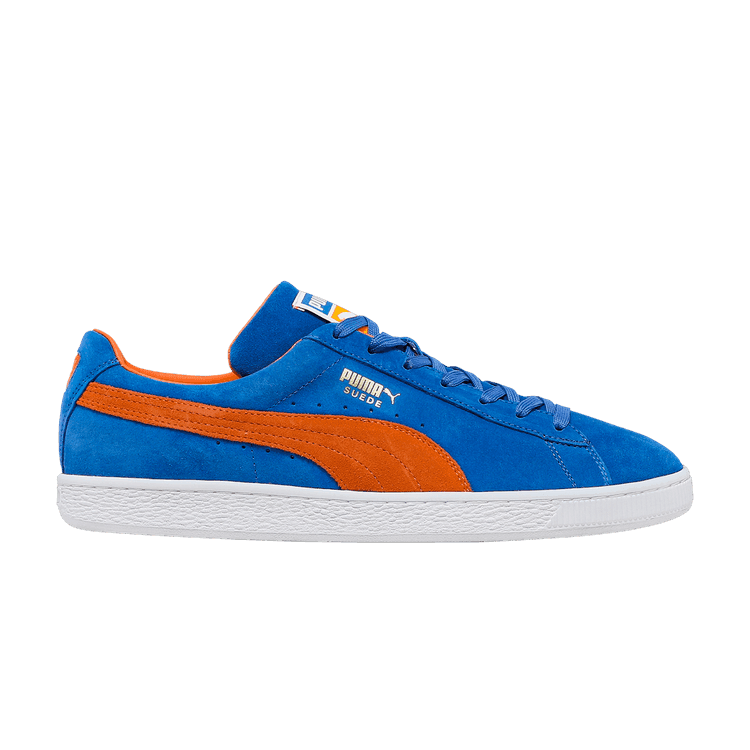 Puma Suede Teams 'Knicks' Royal/Vibrant Orange