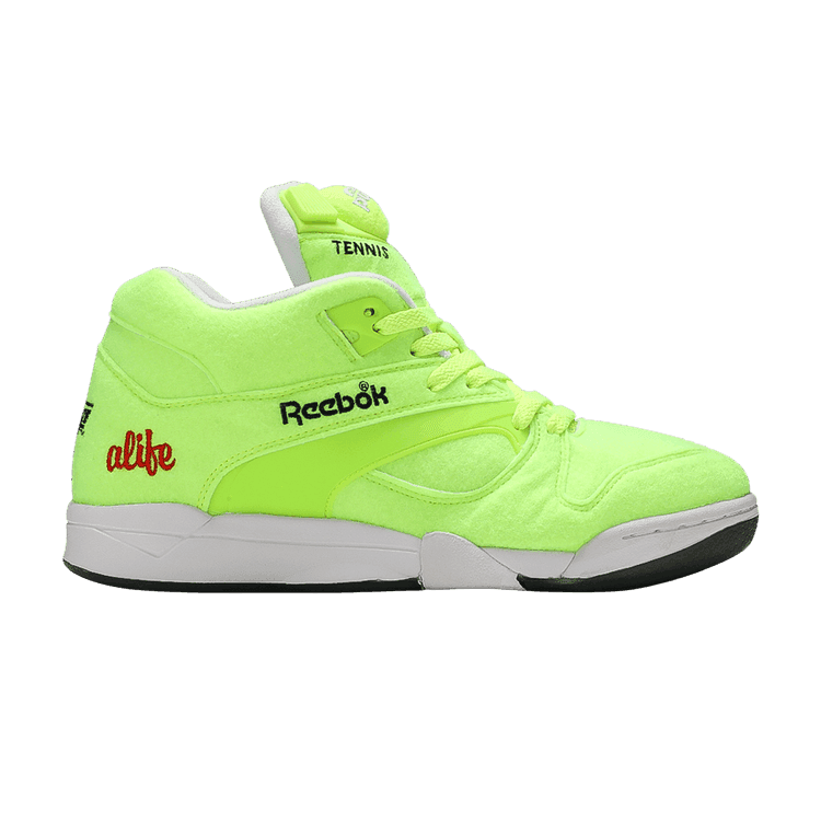 Alife x Reebok Court Victory Pump Felt 'Ball Out' Felt Yellow/Black/Ice/Red