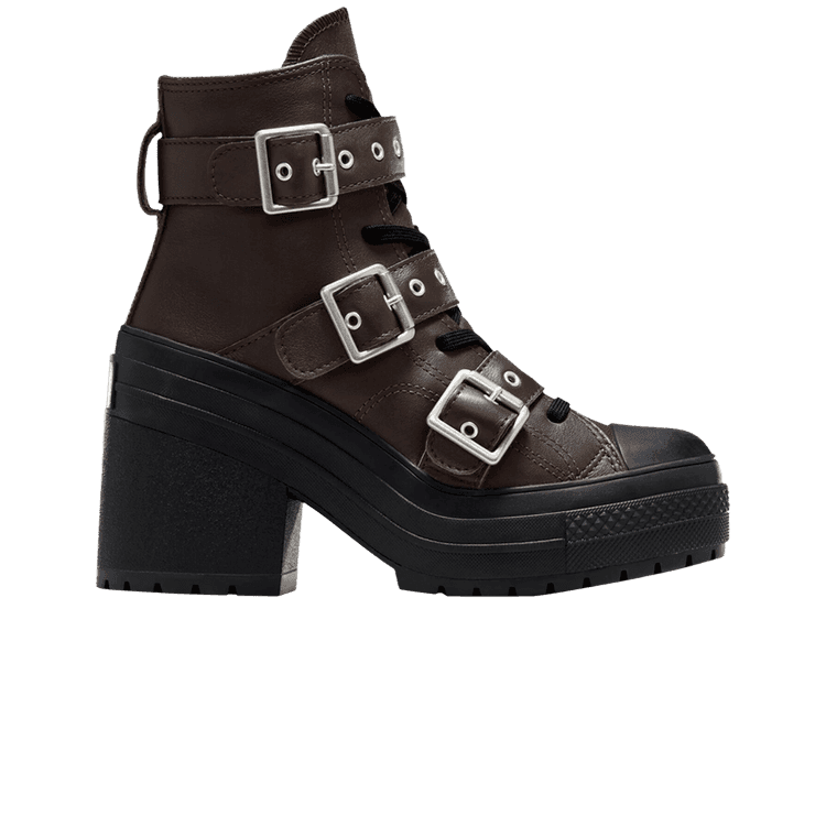 Converse Chuck 70 De Luxe Heel Leather High 'Buckle - Fresh Brew' Fresh Brew/Black/Silver