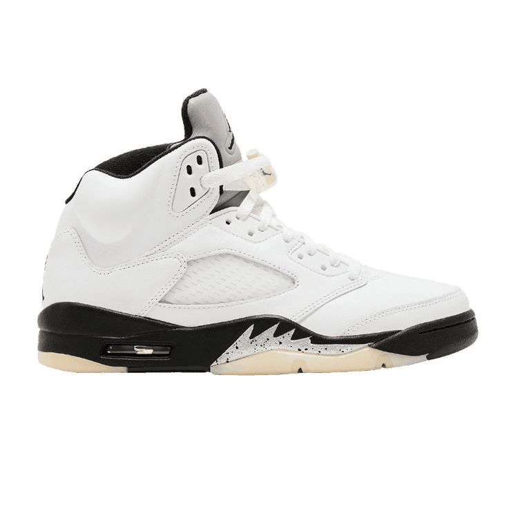 Air Jordan 5 Retro 'White Black' White/Black/Sail/Metallic Silver