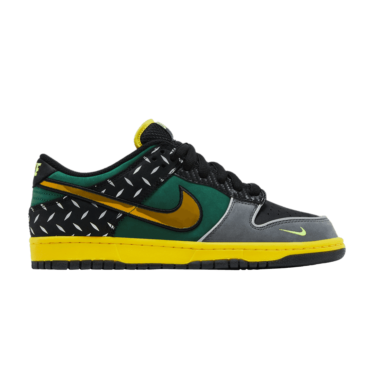 Nike Dunk Low 'What the Duck - University of Oregon Home' PE Black/Apple Green/Vivid Pink/Volt