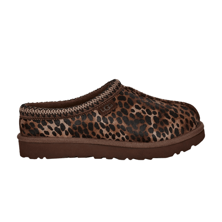 UGG Wmns Tasman Caspian Slipper 'Burnt Cedar Cheetah' Burnt Cedar