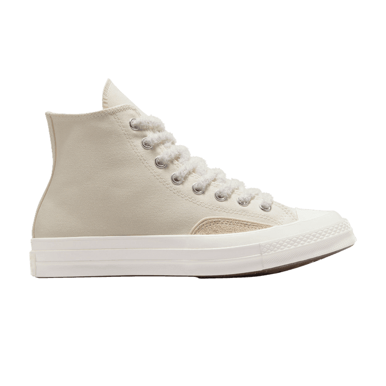Converse Chuck 70 Luxe High 'Light Dune Fuzzy Laces' Egret/Light Dune/Vintage White