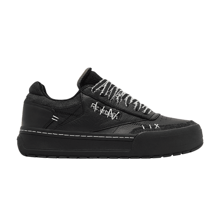 Universal Monsters x Reebok Club C Megacourt 'The Bride of Frankenstein' Black/White/Black