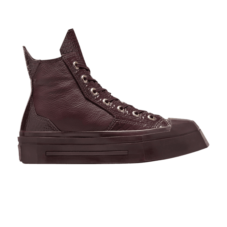 Converse Wmns Chuck 70 De Luxe Squared High 'Bloodstone Croc' Bloodstone/Gold/Black