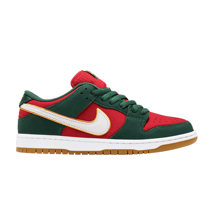 Nike Dunk Low Premium SB 'Seattle Supersonics' Fir/White/University Gold/Fire Red