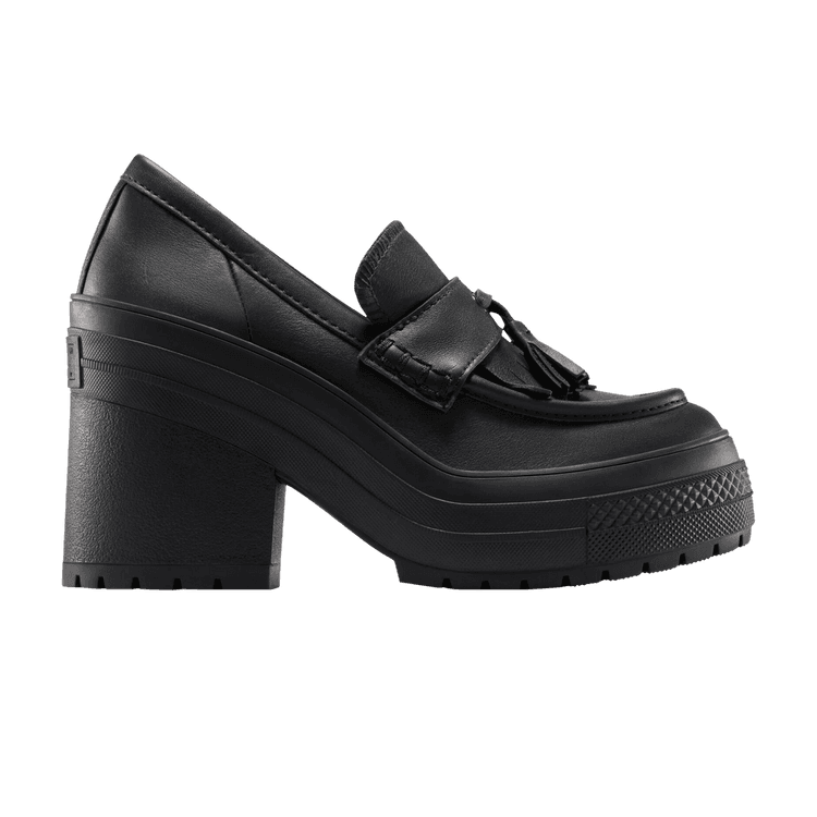 Converse Wmns Chuck 70 De Luxe Heel Loafer Platform Low 'Triple Black' Black/Black/Black