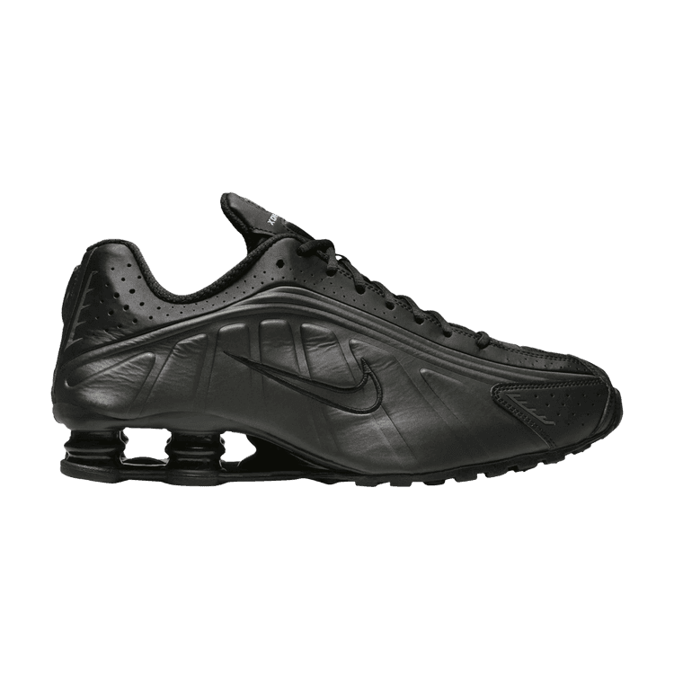 Nike Shox R4 'Triple Black' 2025 Black/Black/Bright Crimson/Black
