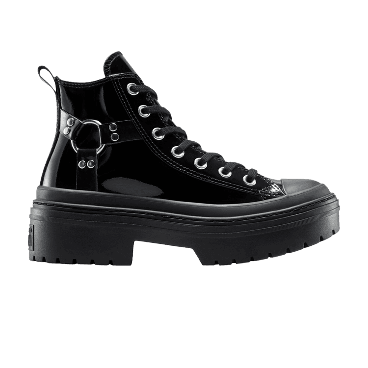 Converse Wmns Chuck Taylor All Star Lugged Heel Platform High 'Black Patent' Black/Black/Black