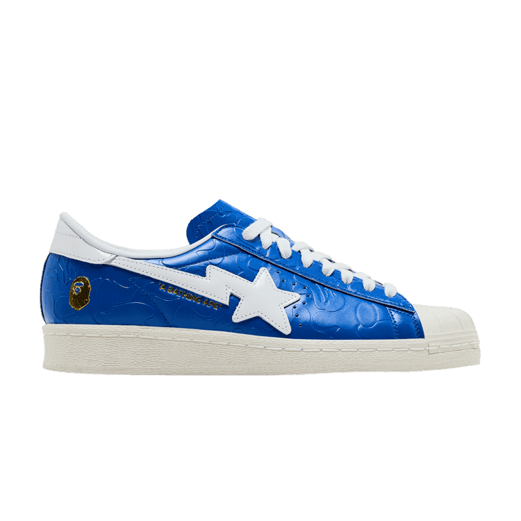 BAPE x adidas Superstar Vintage 'Blue White' Blue/Cloud White/Off White