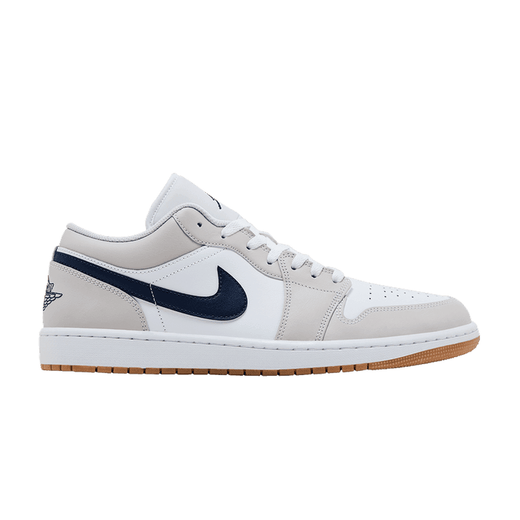 Air Jordan 1 Low 'Georgetown' White/Neutral Grey/Gum Medium Brown/Midnight Navy
