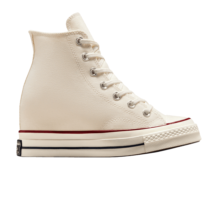 Converse Wmns Chuck 70 Wedge Platform High 'Egret' Egret/Black/Red
