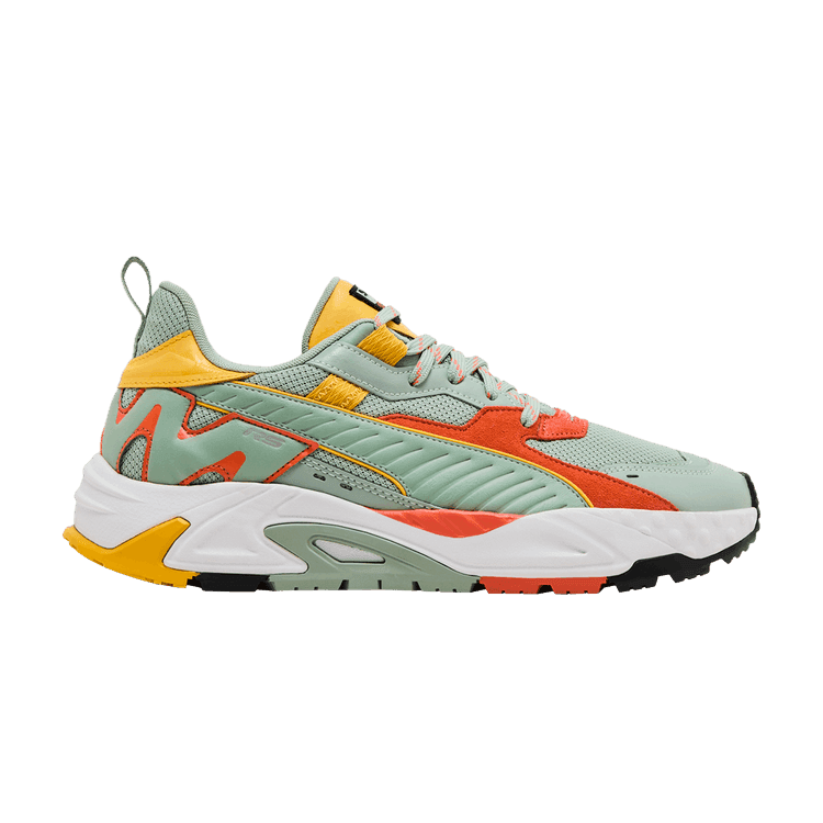 Puma RS-Trck 'Brand Love' Green Fog/Hot Heat/Yellow Sizzle