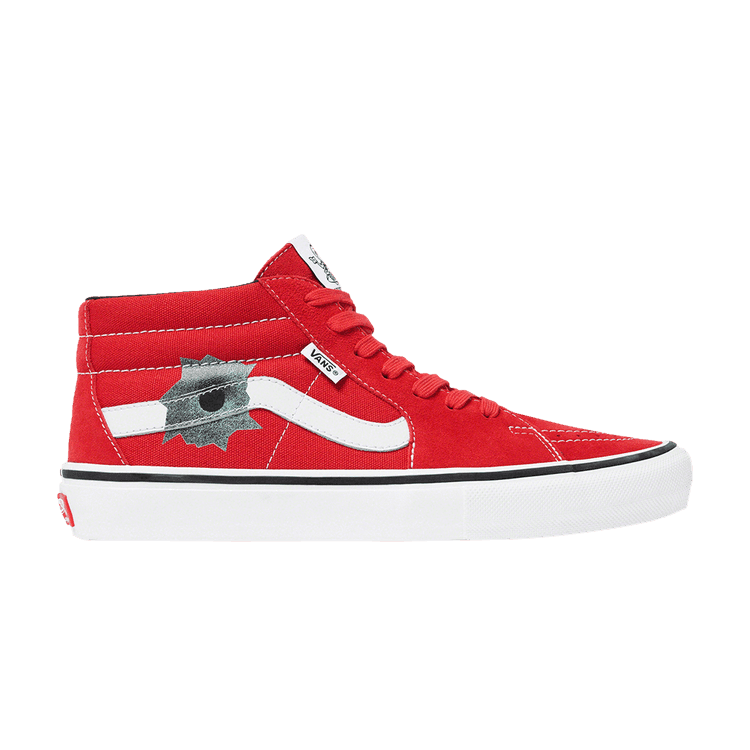 Supreme x Nate Lowman x Vans Skate Grosso Mid 'Red' Red