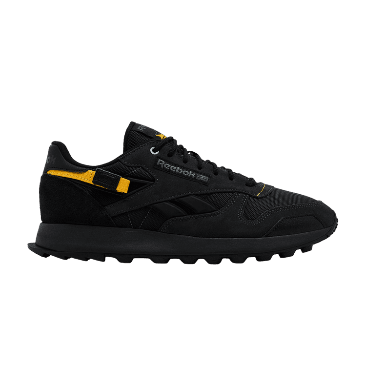 Reebok Classic Leather 'Winterized - Black Yellow' Pure Grey 7/Core Black/Cold Grey 6