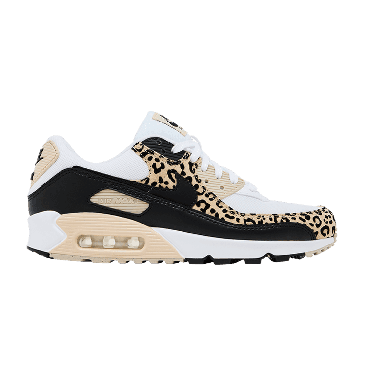 Nike Wmns Air Max 90 'Leopard' White/Black/Sanddrift/Hemp