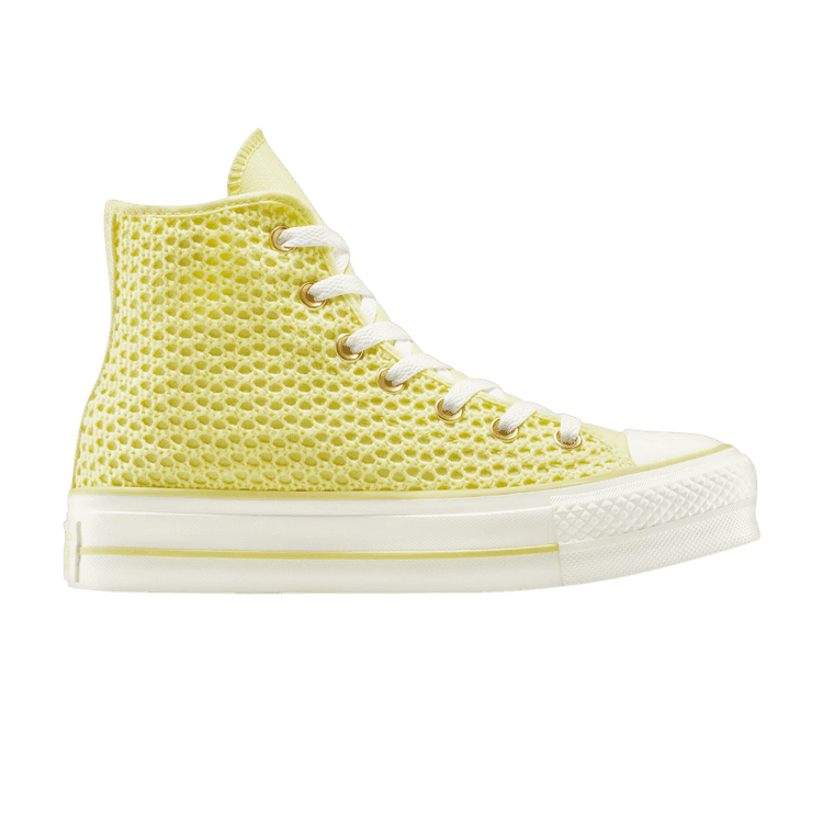 Converse Wmns Chuck Taylor All Star Lift Platform Knit High 'Lemon Slushy' Lemon Slushy/Lemon Slushy