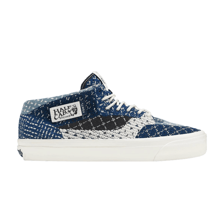 FDMTL x Vans Half Cab 33 Engineered Knit 'Sashiko Pack' Blue/Marshmallow