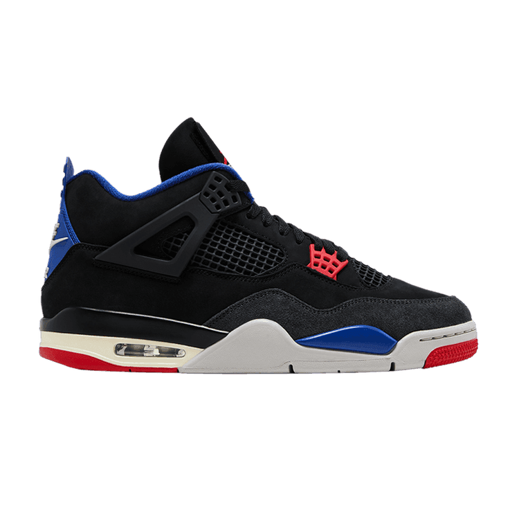 Air Jordan 4 Retro 'Rare Air - Gold Lettering' Black/Fire Red/Deep Royal Blue/Dark Smoke Grey/Tech Grey