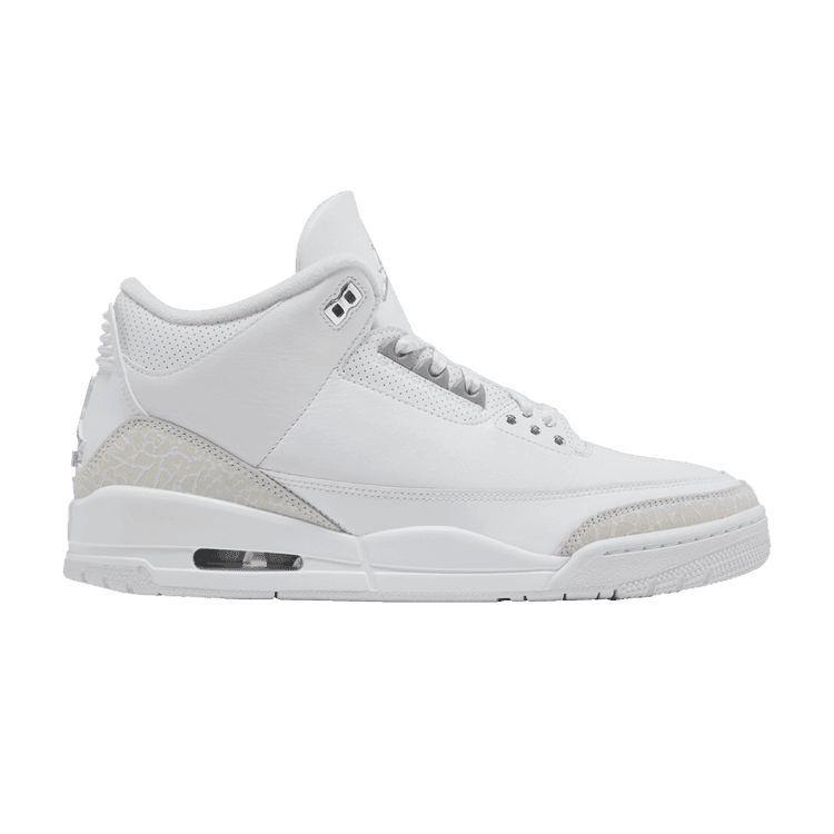 Air Jordan 3 Retro 'Pure Money' 2025 White/Metallic Silver