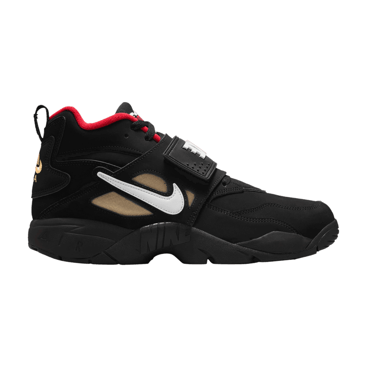 Nike Air Diamond Turf Proto '92 'Black Fire Red' Black/Fire Red/Metallic Gold/White