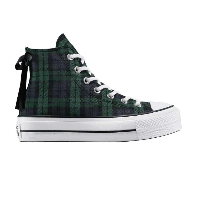 Converse Wmns Chuck Taylor All Star Lift Platform High 'Plaid' Navy/Black/White