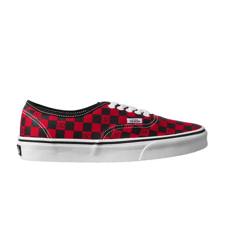 Valentino Garavani x Vans Authentic Checkerboard 'Red' Red
