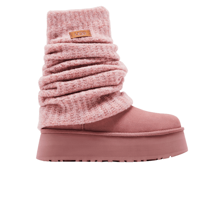 UGG Wmns Classic Mini Dipper Legwarmer 'Pink Dawn' Pink Dawn
