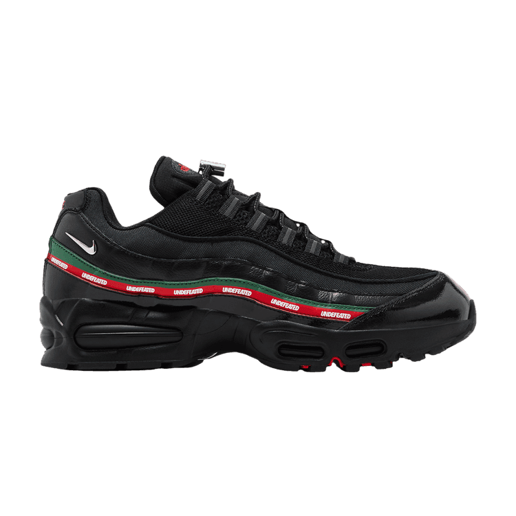 Undefeated x Nike Air Max 95 'Black' Black/Metallic Silver/Gorge Green/Sport Red