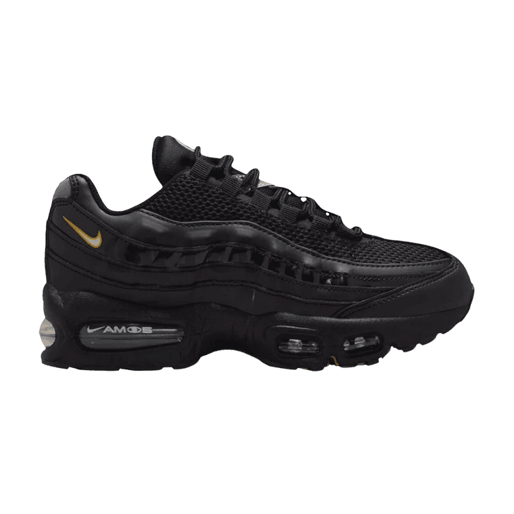 Nike Air Max 95 SE 'Big Bubble - Total 90 Black' Black/Metallic Gold/Metallic Silver
