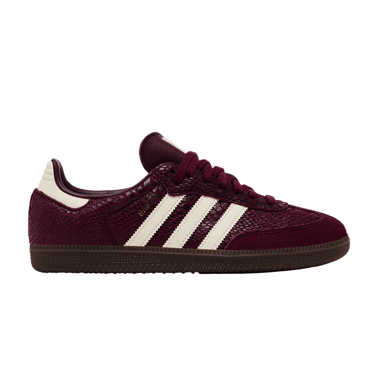 adidas Wmns Samba OG 'Maroon Cream White Gold' Maroon/Cream White/Gold Metallic