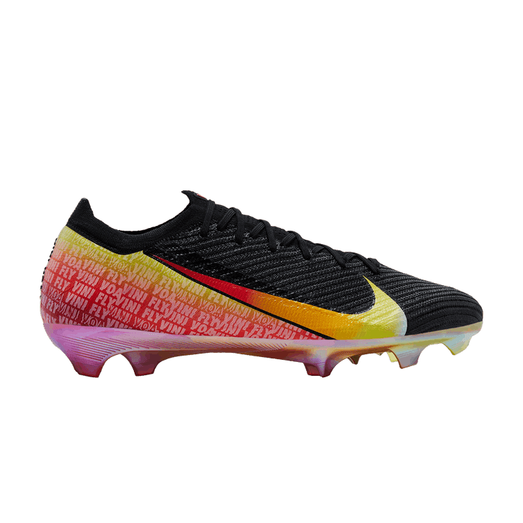 Vini Jr. x Nike Zoom Mercurial Vapor 16 Elite FG 'Vini Fly, Vini Voa' Black/Green Spark/Soar/Dynamic Yellow