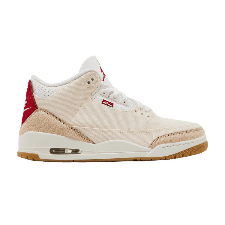 Levi's x Air Jordan 3 Retro 'Lunar New Year' Denim/Sail-Gym Red