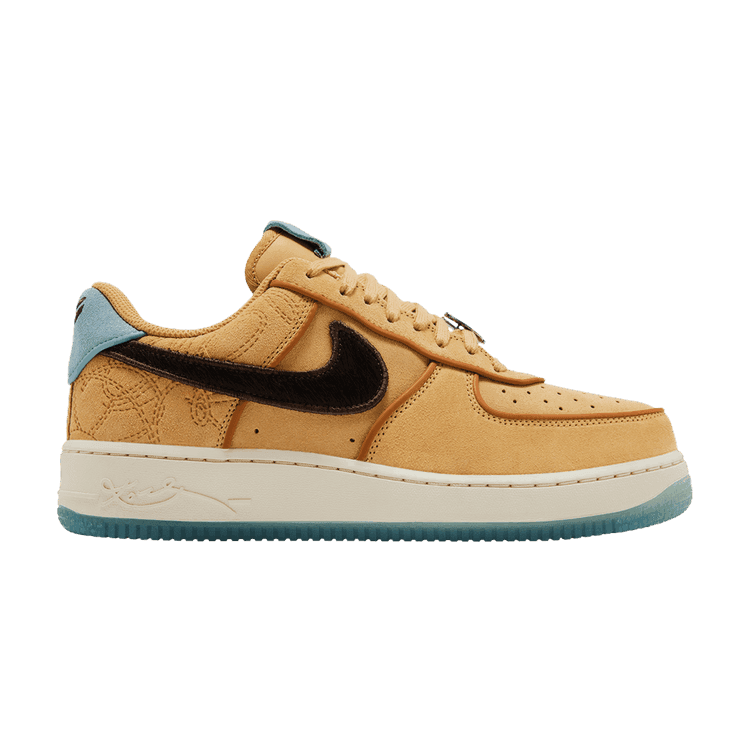 Kobe Bryant x Nike Air Force 1 Low 'Twine' Twine/Baroque Brown/Flax/Light Cream/Ocean Cube/Metallic Dark Grey