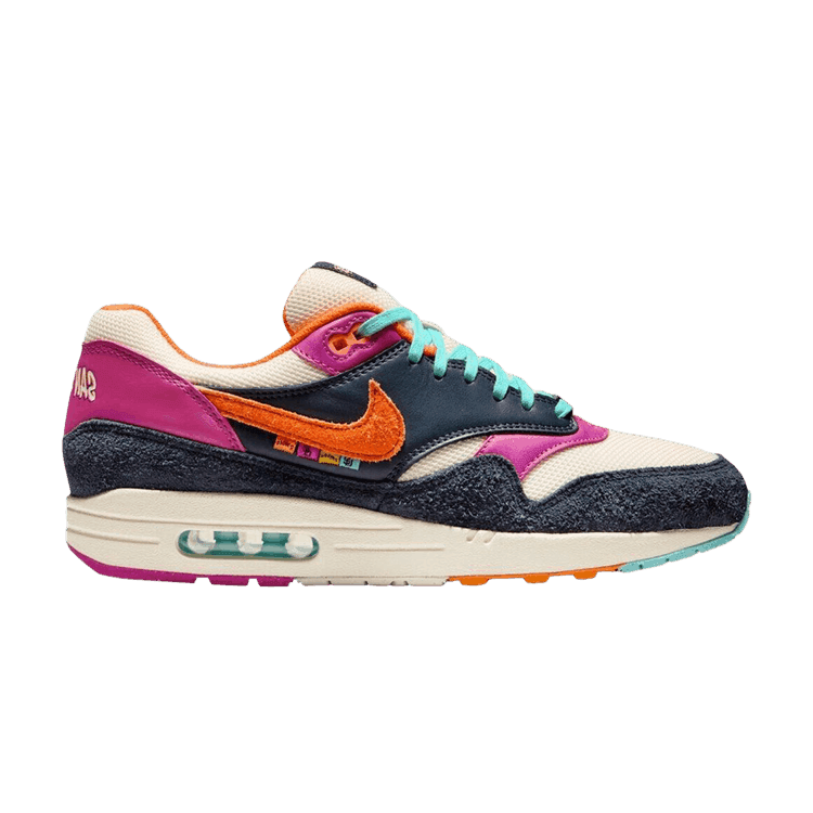 Nike Air Max 1 'San Diego Padres' Dark Obsidian/Magma Orange-Coconut Milk-Fireberry