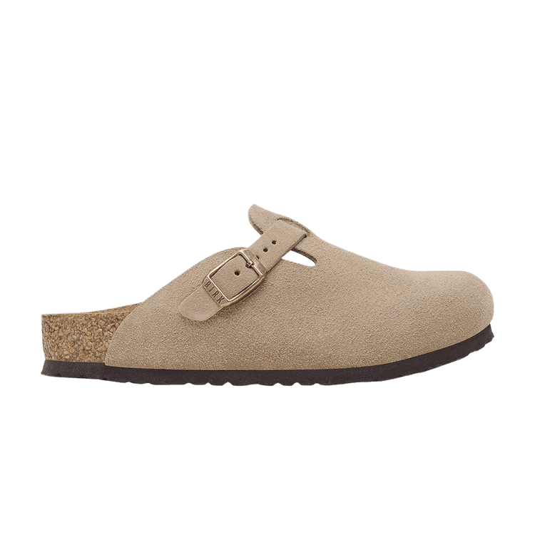 Birkenstock Boston Suede Kids 'Taupe' Taupe