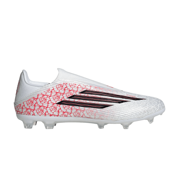 Lamine Yamal x adidas F50 League Laceless FG MG 'White Black Lucid Red' Cloud White/Core Black/Lucid Red