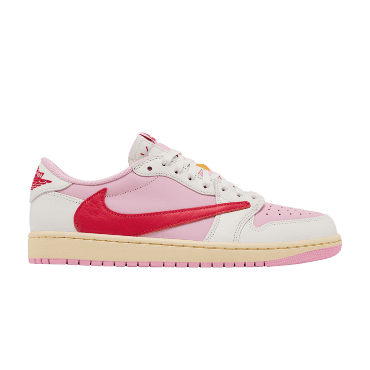 Travis Scott x Air Jordan 1 Retro Low OG 'Sail Tropical Pink' Sail/Tropical Pink-Shy Pink-Muslin