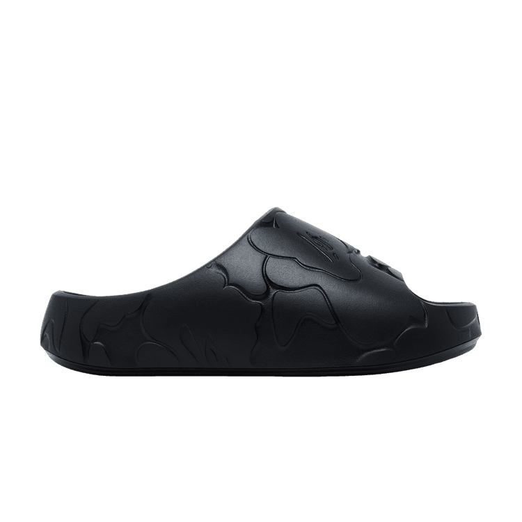 BAPE A Bathing Ape Slide #1 'Black Solid Camo' Black