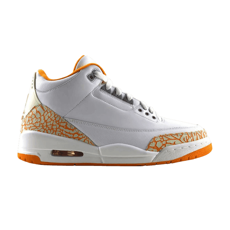 Wmns Air Jordan 3 'Orange Citrus' White/Cement Grey/Fire Red/Multi-Color