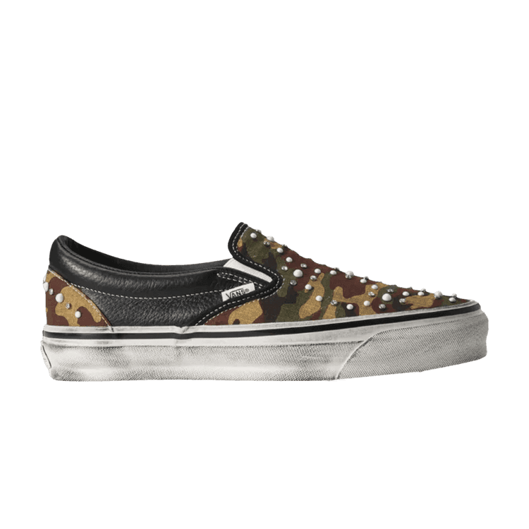Vans Premium Classic Slip-On 'Pearlized Pack - Camo Black' Camo Black/White