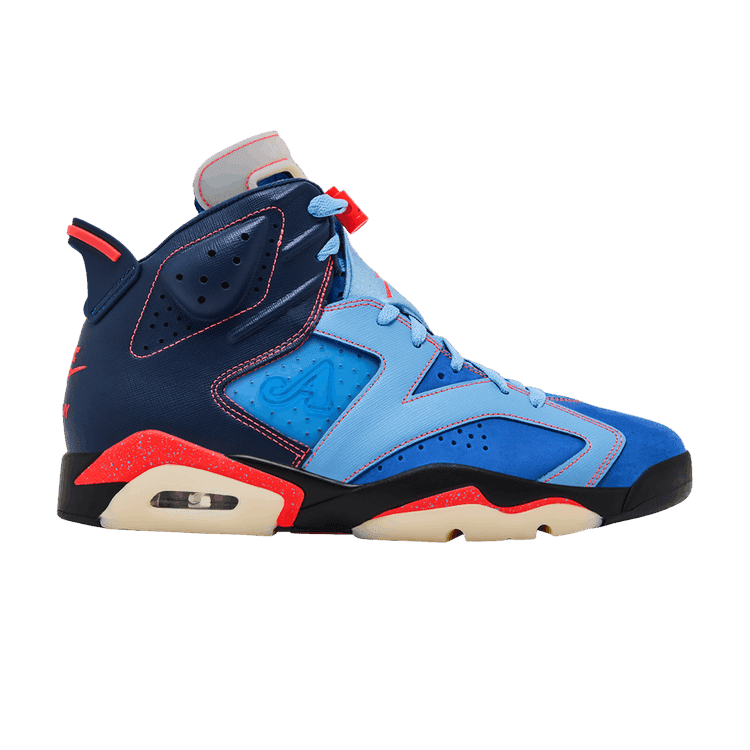 Awake NY x Air Jordan 6 Retro 'Blueberry' Midnight Navy/Infrared 23-Game Royal-Light Blue