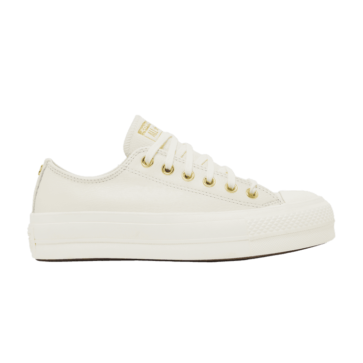 Converse Wmns Chuck Taylor All Star Lift Platform Low 'Gold' Egret/Egret/Gold
